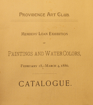 THUMBNAIL - 1886, February 18-March 4, Members’ Loan Exhibition of Paintings and Watercolors THUMBNAIL - 1886, February 18-March 4, Members’ Loan Exhibition of Paintings and Watercolors